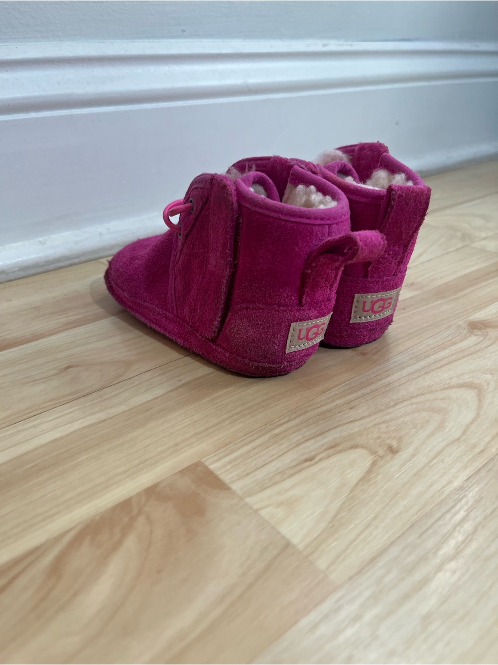 Ugg baby girl booties size 4